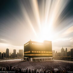illustration of holy Kaaba created using generative Ai tools.