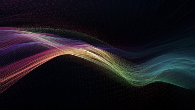 Embark on a cosmic journey with our video depicting abstract data in a captivating space voyage - reworked generative AI