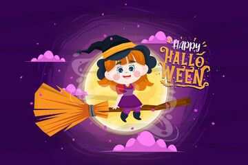 Happy Halloween (trick or treat) Poster for invitation for designer create banner or web page