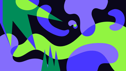 Fototapeta premium colorful abstract organic shapes background