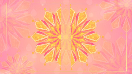 Fototapeta na wymiar Background template design with mandala patterns