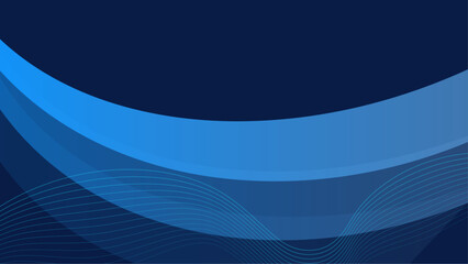 royal blue business abstract banner background with fluid gradient wavy shapes