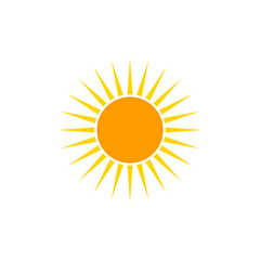 sun icon vector template. for clip art, graphic elements, digital drawing, and many more.  