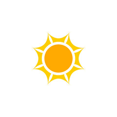 sun icon vector template. for clip art, graphic elements, digital drawing, and many more.  