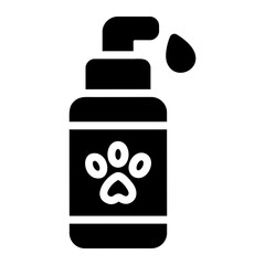 soap bottle glyph icon