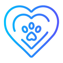 pet care gradient icon