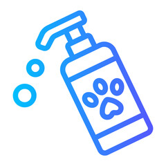 pet shampoo gradient icon