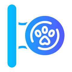 pet shop gradient icon