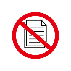Do not Copy file sign icon