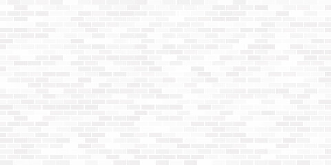 White brick wall seamless vector pattern. White brick wall texture background for wallpaper and banner web design.