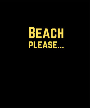 Summer Beach Typography premium Design