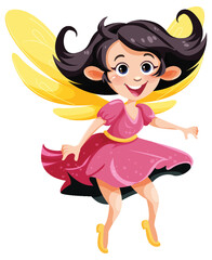 Beautiful fairy cartoon character