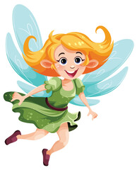 Beautiful fairy cartoon character