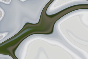 Colorful abstract background, liquid acrylic flow grey-green background