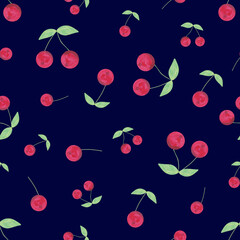seamless pattern with cherry