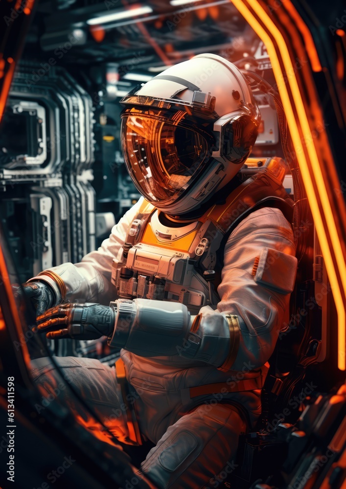 Canvas Prints astronaut exploring space and universe