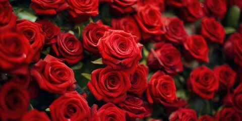 Red roses wallpaper background
