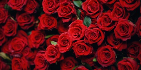 Red roses wallpaper background