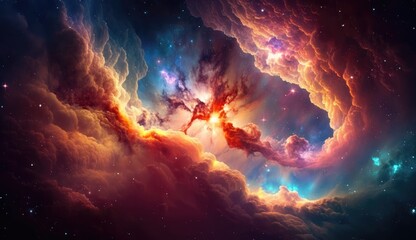 Galaxy in outer space