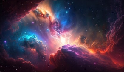Obraz na płótnie Canvas Galaxy in outer space
