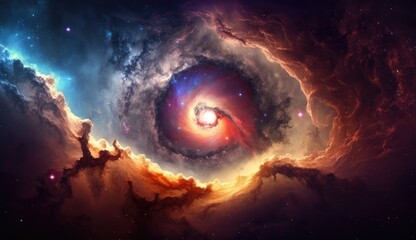 Obraz na płótnie Canvas Galaxy in outer space