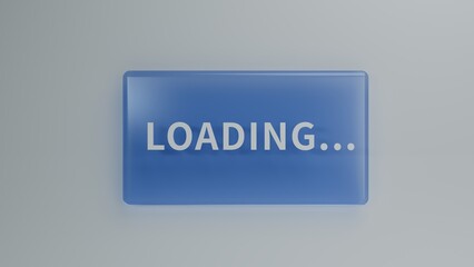 3D graphics inscription loaded on a white background