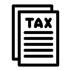 tax line icon