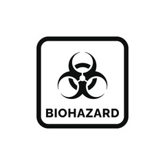 Biohazard packaging mark icon symbol vector