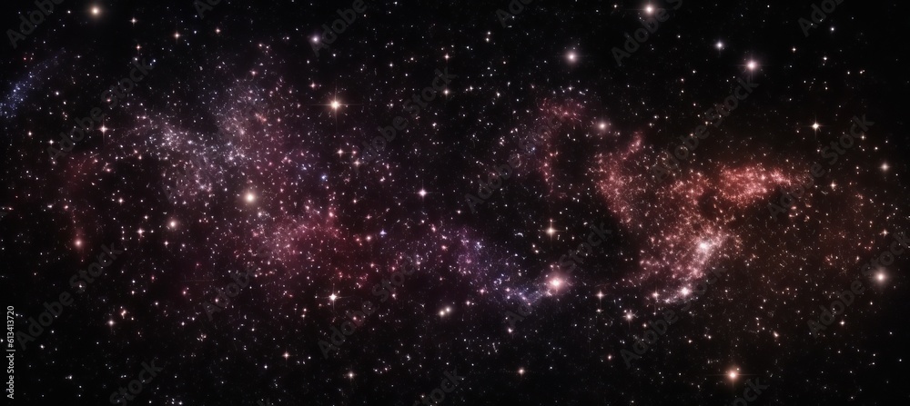 Canvas Prints deep space starry night background. generative ai technology.