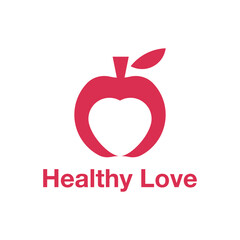 Obraz premium Healthy Love Logo