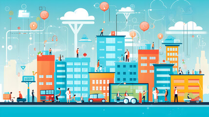 Fototapeta premium Connected Healthcare Systems IoT's Influence on Patient Outcomes