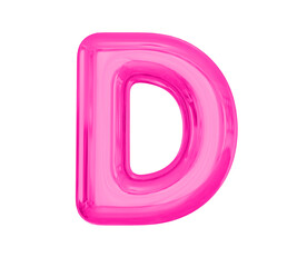 Letter D Pink Balloon