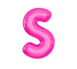Letter S Pink Balloon