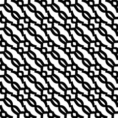  Background with abstract shapes. Black and white texture. Seamless monochrome repeating pattern  for decor, fabric, cloth.