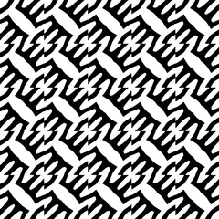  Background with abstract shapes. Black and white texture. Seamless monochrome repeating pattern  for decor, fabric, cloth.