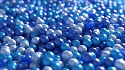close up of blue beads