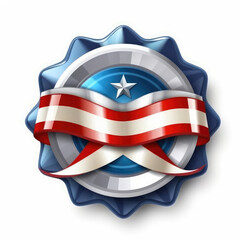 Patriotic USA Independence Day logo