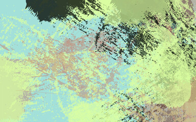 Abstract grunge texture paintbrush splash paint background vector