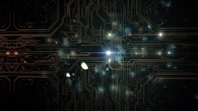 Experience an unusual tech universe in our video featuring a unique, abstract circuit board backdrop