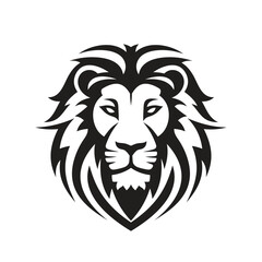 Naklejka na ściany i meble Lion head - vector logo template creative illustration. Animal wild cat face graphic logo sign. Pride, strong, power concept symbol. Design element. 