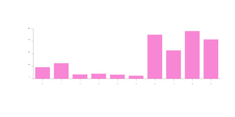 cut isolated graph, chart, table, bar. Chart and graph for web, website, financial report, admin panel. Financial text graph, money Business income statistics with colorful charts showing income, expe