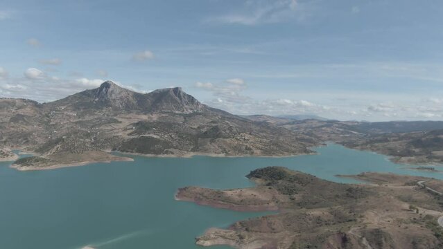 Aerial view of Zahara el da Gastor reservoir