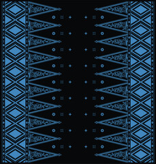 Vector art bacground traditional batik Indonesia baduy etnic culture design