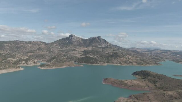 Aerial view of Zahara el da Gastor reservoir