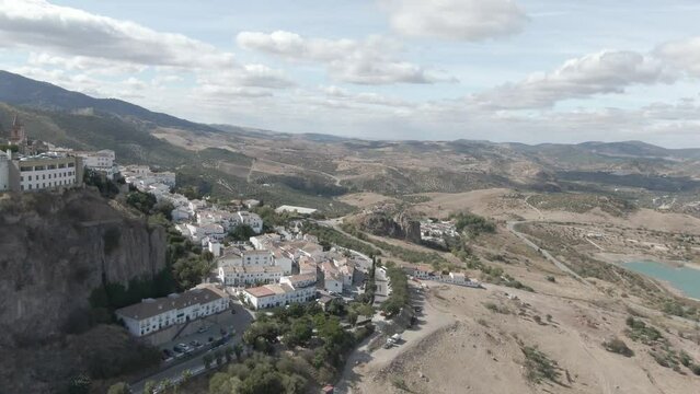 Aerial view of Zahara De La Sierra