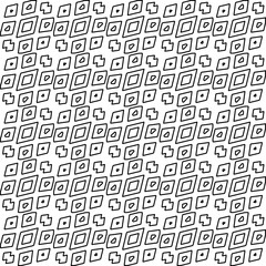 Obraz premium Stylish texture with figures from lines. Line art. Black and white pattern. Abstract background for web page, textures, card, poster, fabric, textile. 