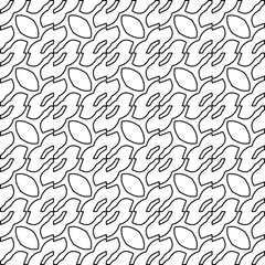 Stylish texture with figures from lines. Line art. Black and white pattern. Abstract background for web page, textures, card, poster, fabric, textile. 