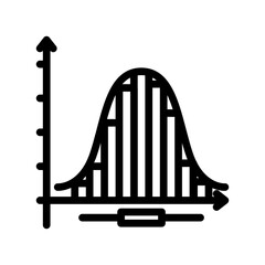 statistics math science education line icon vector. statistics math science education sign. isolated contour symbol black illustration