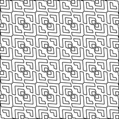 Stylish texture with figures from lines. Line art. Black and white pattern. Abstract background for web page, textures, card, poster, fabric, textile. 