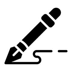 ink pen Solid icon
